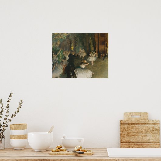 Edgar Degas – バレエ団の稽古 ポスター (キッチン)