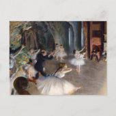 Edgar Degas – バレエ団の稽古 ポストカード (正面)
