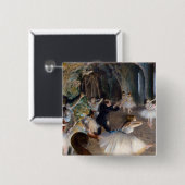 Edgar Degas – バレエ団の稽古 缶バッジ (正面&裏面)