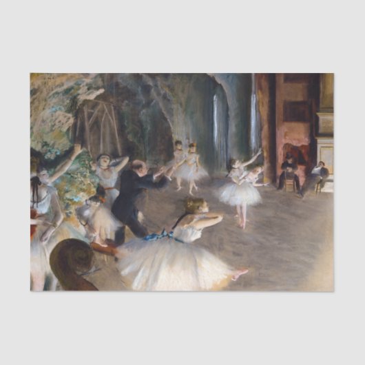 Edgar Degas – バレエ団の稽古 薄葉紙 (正面)