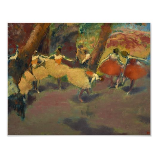 Edgar Degas – パフォーマンス前 フォトプリント (正面)