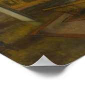 Edgar Degas – ビリヤード・ルームMenil-Hubert ポスター (角)