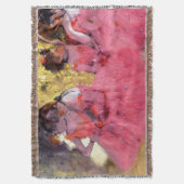 Edgar Degas – ピンクのダンサー – バレエ愛好家 スローブランケット (正面縦)