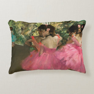 Edgar Degas – ピンク色のダンサー アクセントクッション