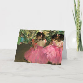 Edgar Degas – ピンク色のダンサー カード