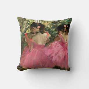Edgar Degas – ピンク色のダンサー クッション
