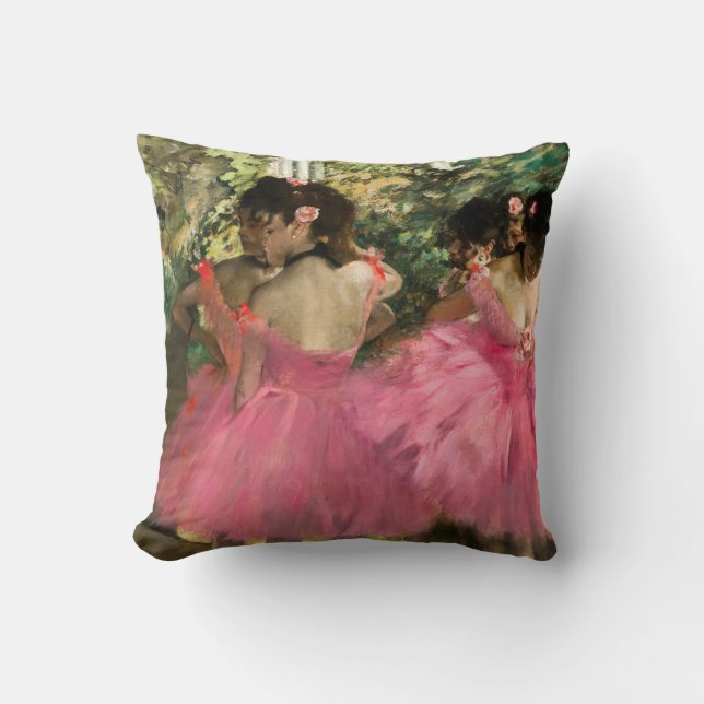 Edgar Degas – ピンク色のダンサー クッション (Front)