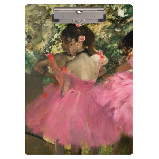 Edgar Degas – ピンク色のダンサー クリップボード (正面)