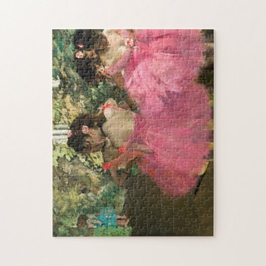 Edgar Degas – ピンク色のダンサー ジグソーパズル (縦)
