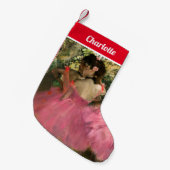 Edgar Degas – ピンク色のダンサー スモールクリスマスストッキング (正面 (吊り時))