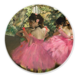 Edgar Degas – ピンク色のダンサー セラミックノブ