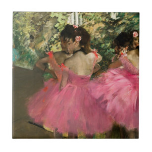 Edgar Degas – ピンク色のダンサー タイル