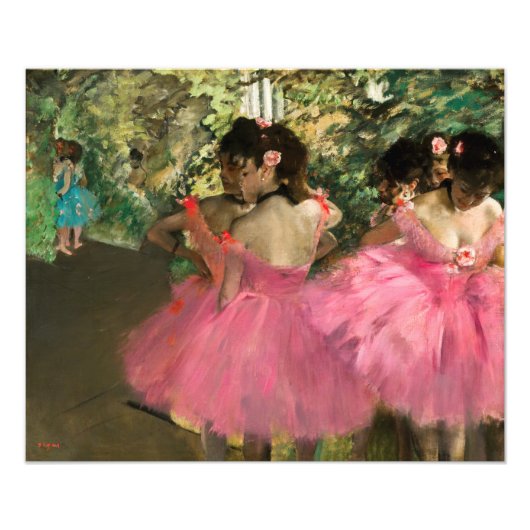Edgar Degas – ピンク色のダンサー フォトプリント (正面)