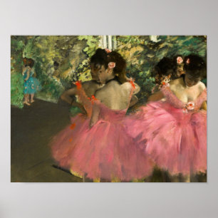 Edgar Degas – ピンク色のダンサー ポスター