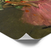 Edgar Degas – ピンク色のダンサー ポスター (角)