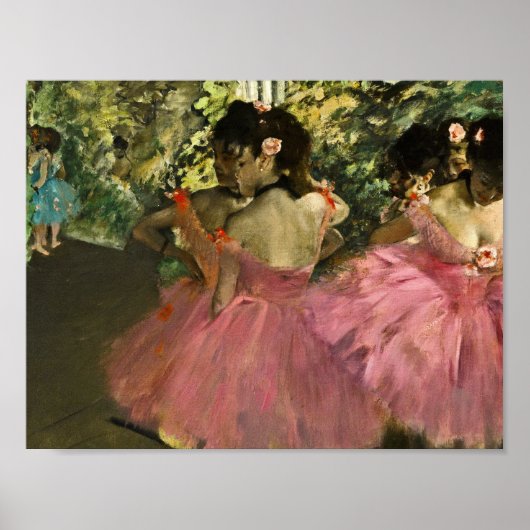 Edgar Degas – ピンク色のダンサー ポスター (正面)