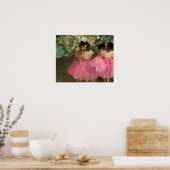 Edgar Degas – ピンク色のダンサー ポスター (キッチン)