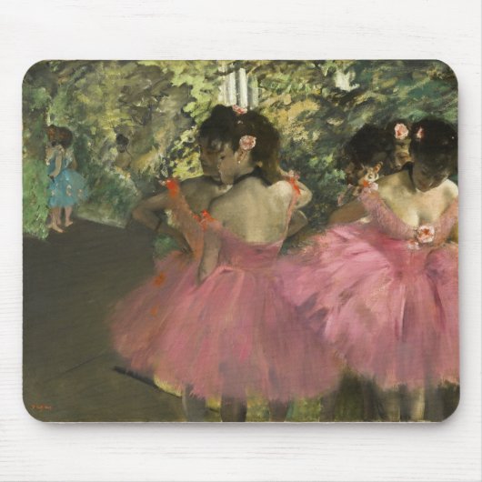 Edgar Degas – ピンク色のダンサー マウスパッド (正面)