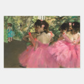 Edgar Degas – ピンク色のダンサー ラッピングペーパーシート (正面)