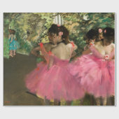 Edgar Degas – ピンク色のダンサー ラッピングペーパー (フラット)