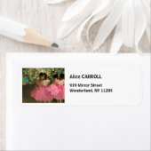 Edgar Degas – ピンク色のダンサー ラベル (インサイチュ)