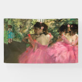 Edgar Degas – ピンク色のダンサー 横断幕 (横)