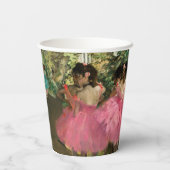 Edgar Degas – ピンク色のダンサー 紙コップ (裏面)