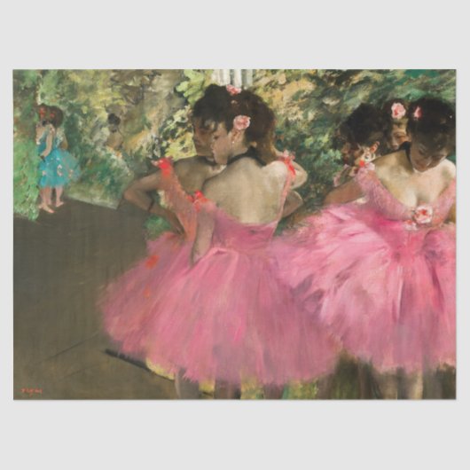 Edgar Degas – ピンク色のダンサー 薄葉紙 (正面)