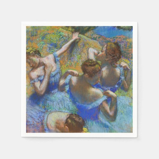 Edgar Degas – ブルーダンサー スタンダードカクテルナプキン (正面)