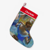 Edgar Degas – ブルーダンサー スモールクリスマスストッキング (正面 (吊り時))