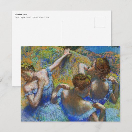 Edgar Degas – ブルーダンサー ポストカード (正面/裏面)