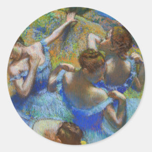Edgar Degas – ブルーダンサー ラウンドシール