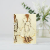 Edgar Degas：リトルダンサー勉強 ポストカード (スタンド正面)