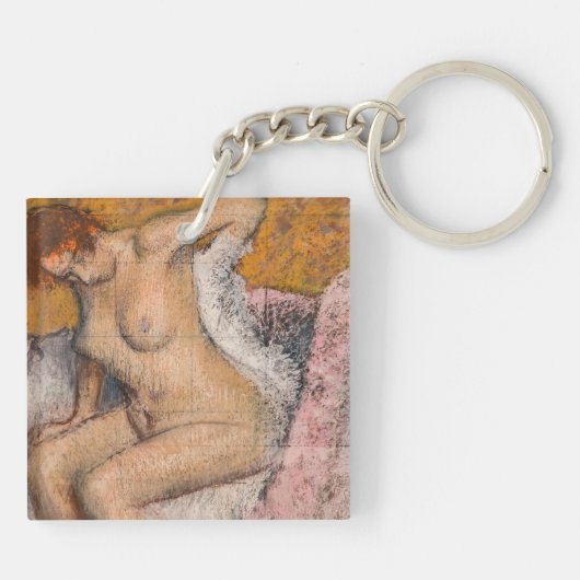 Edgar Degas – 入浴後 キーホルダー (裏面)