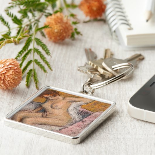 Edgar Degas – 入浴後 キーホルダー (側面)