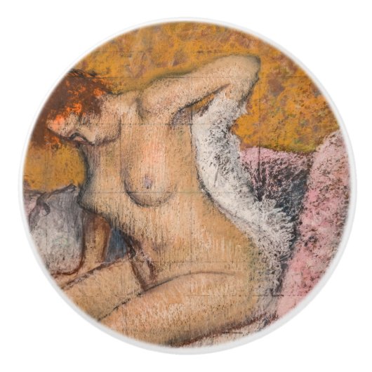 Edgar Degas – 入浴後 セラミックノブ (正面)
