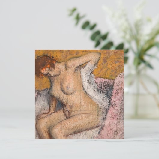 Edgar Degas – 入浴後 招待状 (スタンド正面)