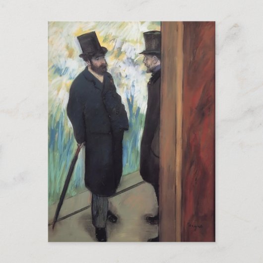 Edgar Degas：劇場仲間 ポストカード (正面)