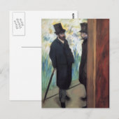 Edgar Degas：劇場仲間 ポストカード (正面/裏面)