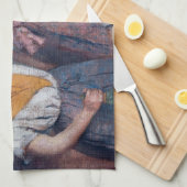 Edgar Degas – 女性アイロン キッチンタオル (四つ折り)