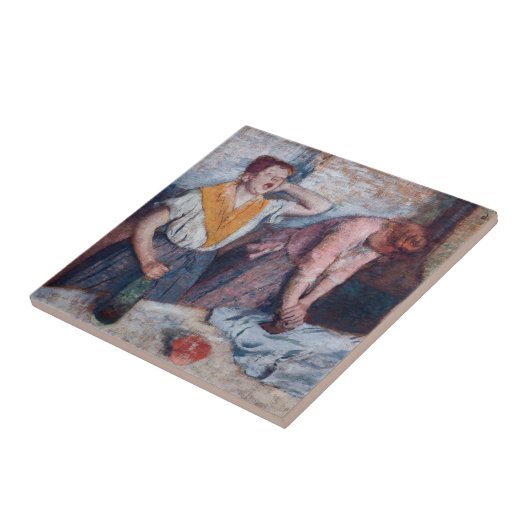 Edgar Degas – 女性アイロン タイル (側面)