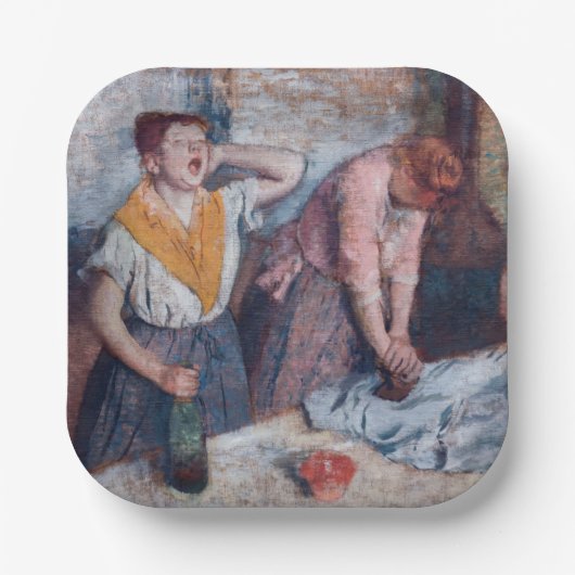 Edgar Degas – 女性アイロン ペーパープレート (正面)