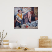 Edgar Degas – 女性アイロン ポスター (キッチン)