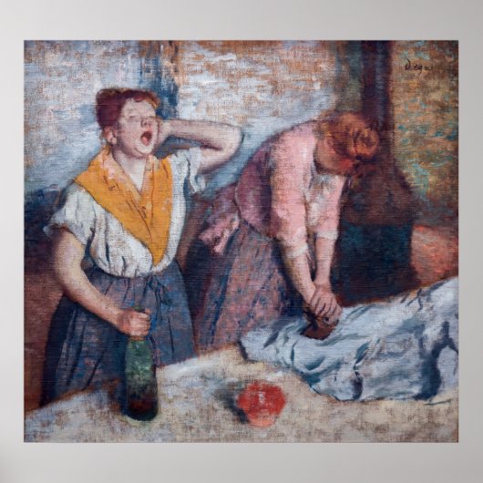 Edgar Degas – 女性アイロン ポスター (正面)