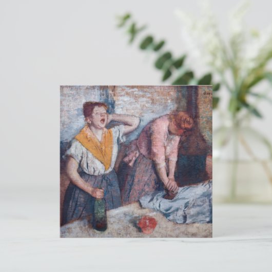 Edgar Degas – 女性アイロン 招待状 (スタンド正面)