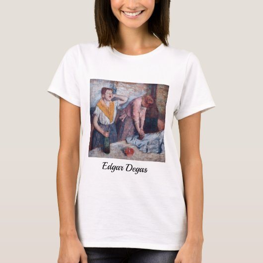 Edgar Degas – 女性アイロン Tシャツ (正面)