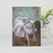 Edgar Degas – 着席ダンサー 招待状 (スタンド正面)
