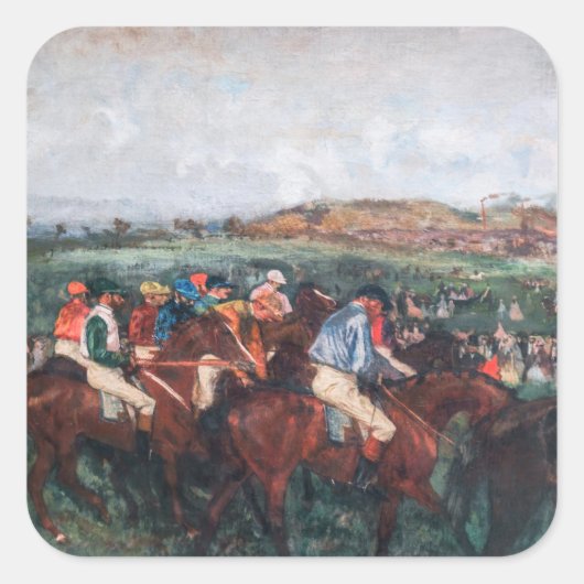 Edgar Degas – 紳士レース スクエアシール (正面)