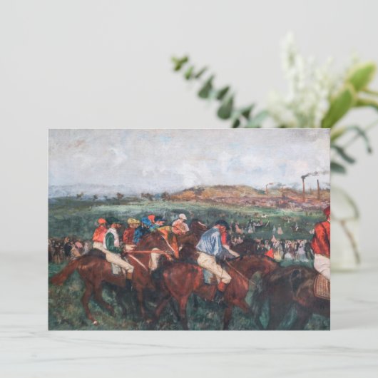 Edgar Degas – 紳士レース 招待状 (スタンド正面)
