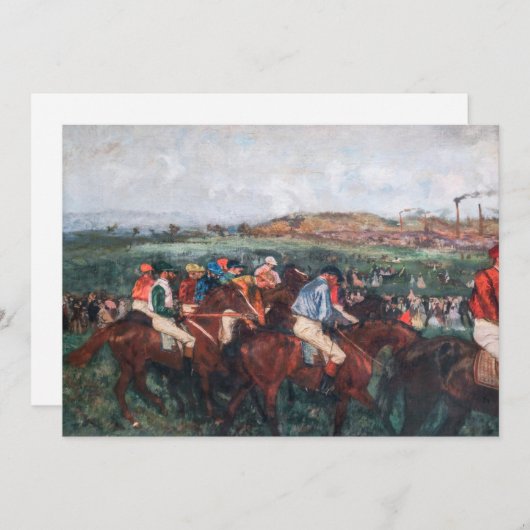 Edgar Degas – 紳士レース 招待状 (正面/裏面)